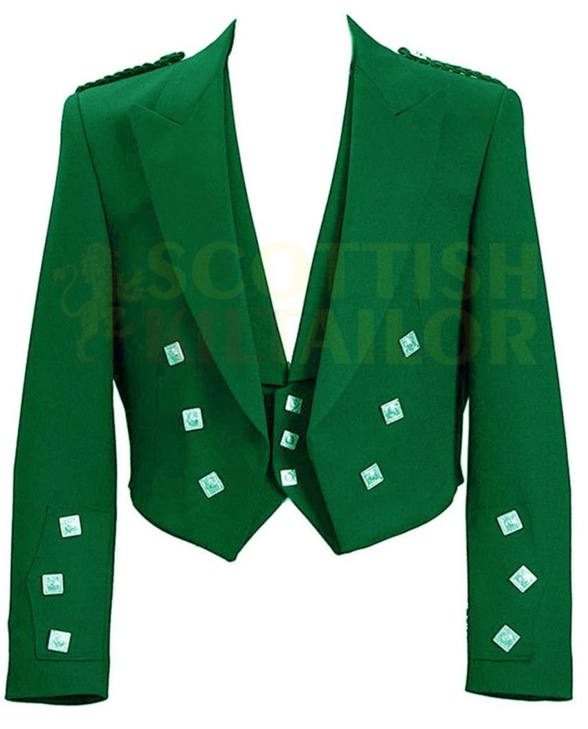 2 green prince charlie kilt jacket with vest 2 green prince charlie kilt jacket with vest