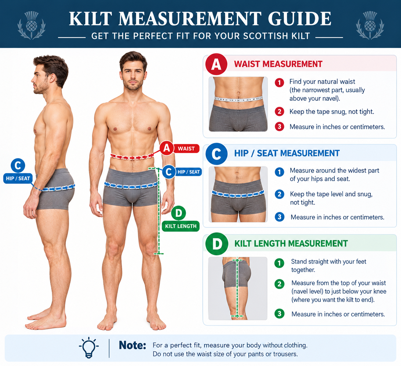 scottish kilt measurement guide (1) scottish kilt measurement guide (1)